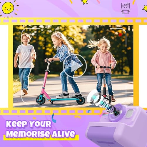 Image of Kids Camera Instant Print, 1080P HD Instant Print Camera for Kids with 3 Rolls Print Paper & 32GB Card, Selfie Digital Camera for Kid, Ideal Kid Toys Gifts for Boys & Girls Age 3-14 (CAM32)