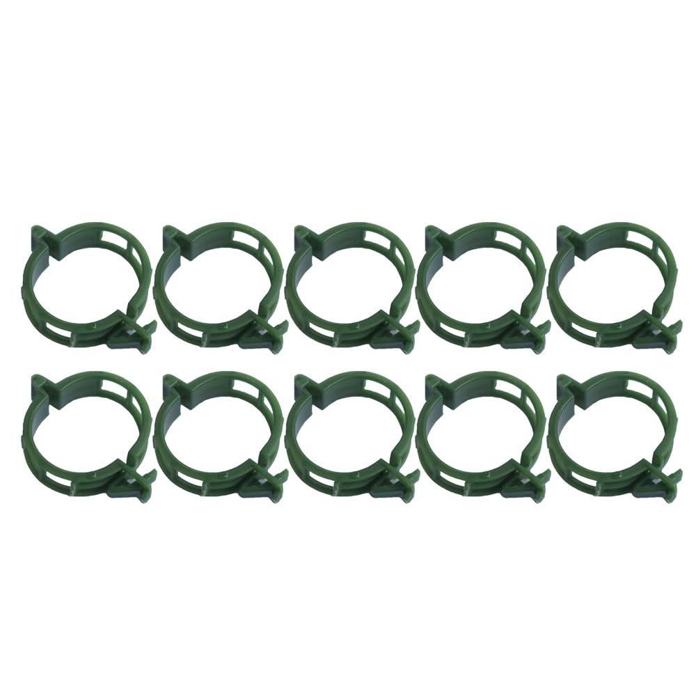 Attaches pour Plantes de Jardin, Clips de Support for Plantes, Piquet en Treillis en Plastique, Support de Serre for tomates de Jardin, 100 pièces