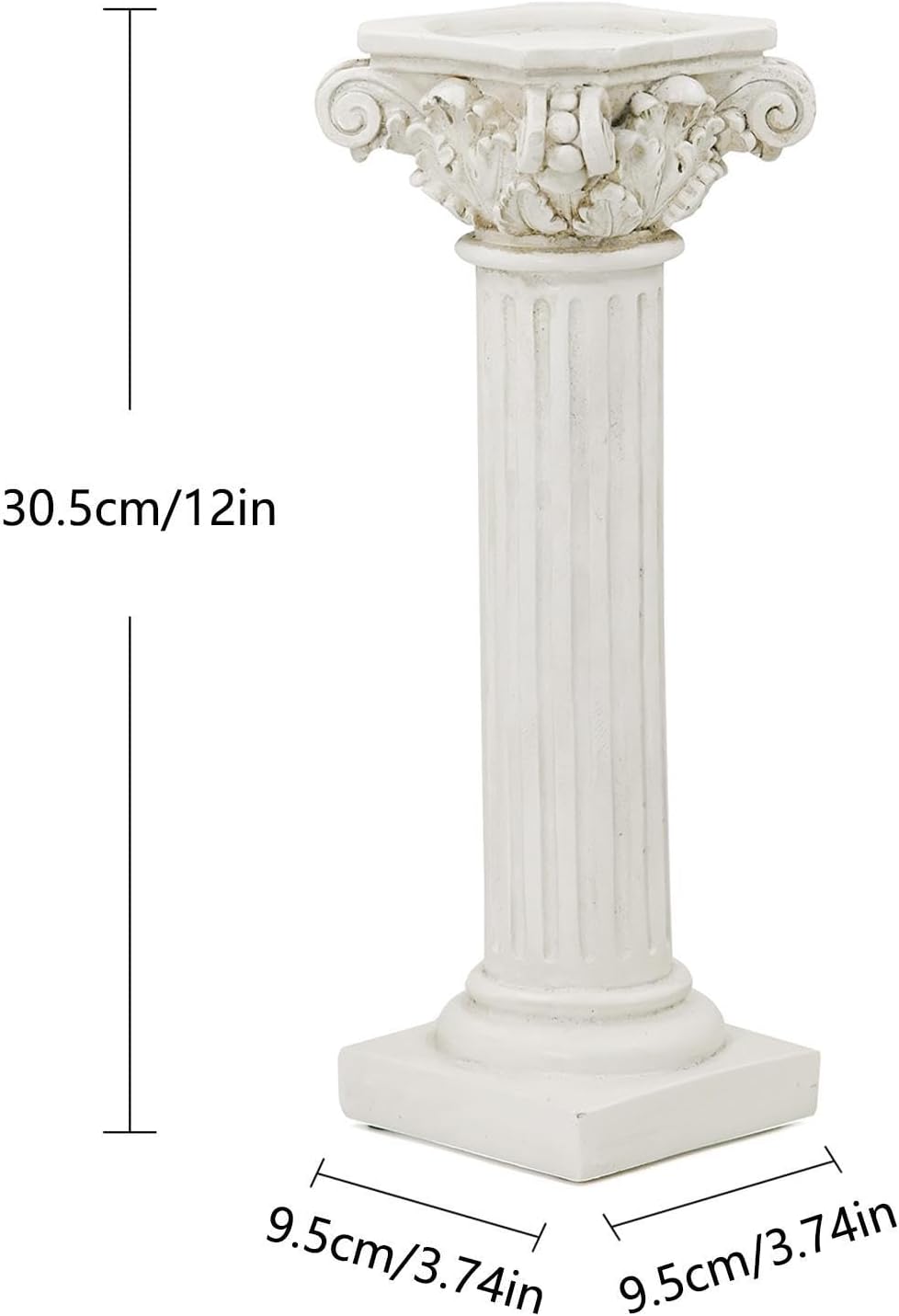 Roman Pillar - Vintage Figurine Tabletop Sculpture Roman Pillar Column Decor Home Kitchen Dining Table Garden Wedding Ceremony