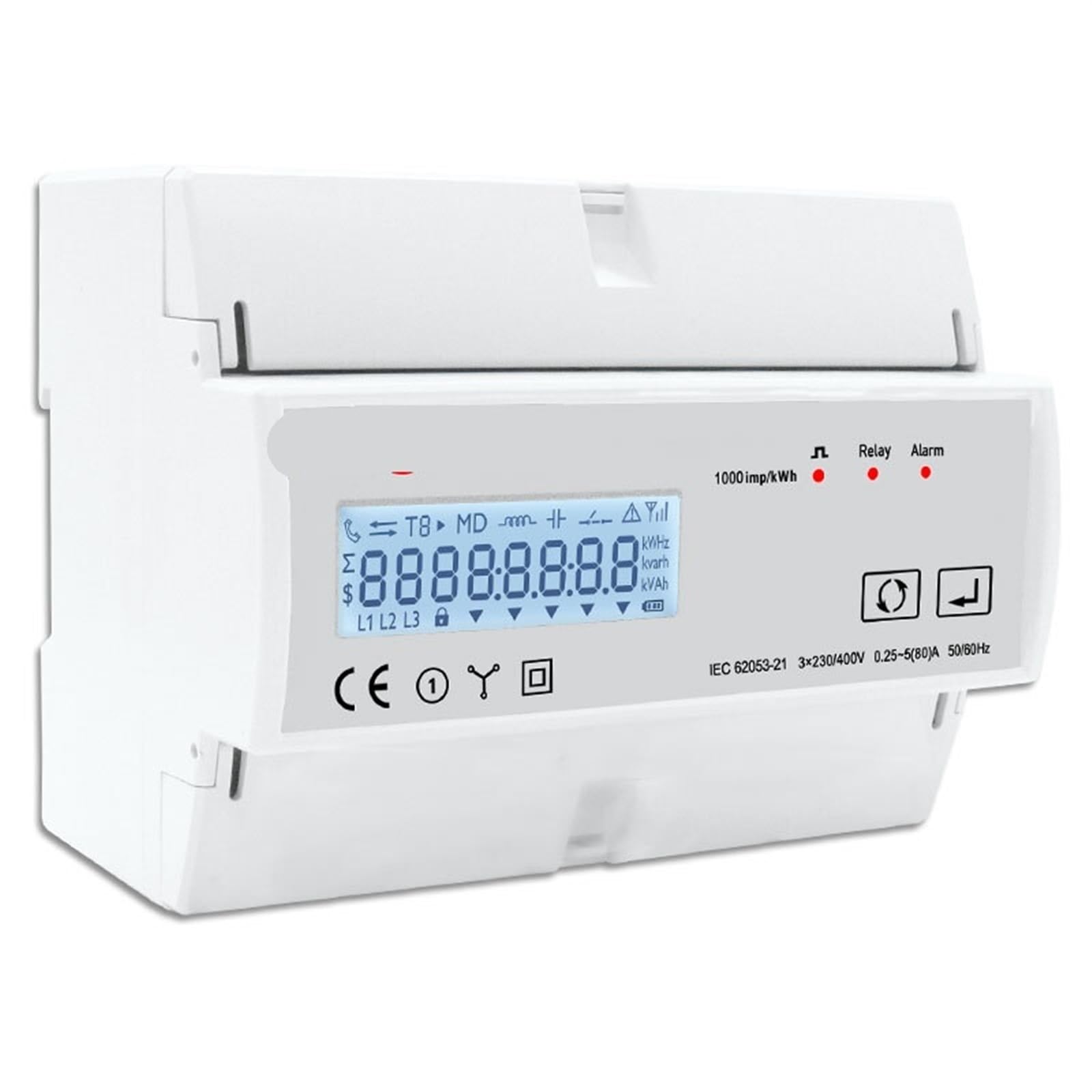 TAC7361C 230V 80A trójfazowy miernik energii inteligentny miernik mocy (1 szt.)