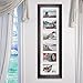 Malden International Designs Black 6 Opening 4x6 Matted Collage Photo Wall Frame