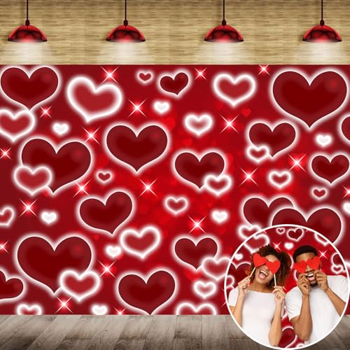 Décoration murale pour la Saint-Valentin et fond photo de fête