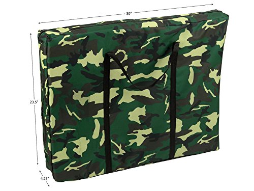 GigaTent Kids Junior Cot Portable Folding Travel Bed - Camping Outdoor Hiking RV or School Child Daycare - 60" Long - Includes Travel Bag - Camouflage