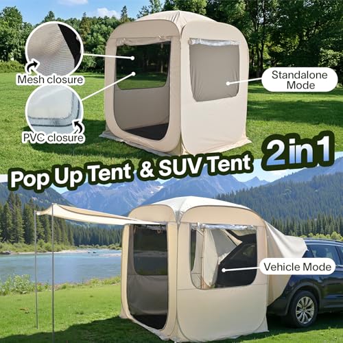 Alvantor SUV Tailgate Tent with Sunshade