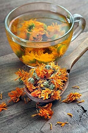 Organic Calendula Flowers - 1 lb (16 oz) - Herbal Tea - 100% Certified Organic - Marigolds - EarthWise Aromatics