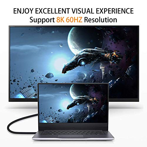 Poyiccot 8K Hdmi 2.1 Cable 6Feet，8K Hdmi 48Gbps 90 Degree Right Angle Hdmi To Hdmi Cable, Hdmi 2.1 Cable With 8K 60Hz Video And 3D Hdr For Tv/Xbox /Ps4 /Ps5(M/M Right) #TOP3