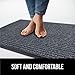 GORILLA GRIP Waterproof Traffic Guard Door Mat, 72x48, Heavy Duty Entryway Mats, Strong Rubber Back Commercial Utility Rugs for Office Hallway, Garage Floor and Home, Low Profile Carpet, Charcoal Gray