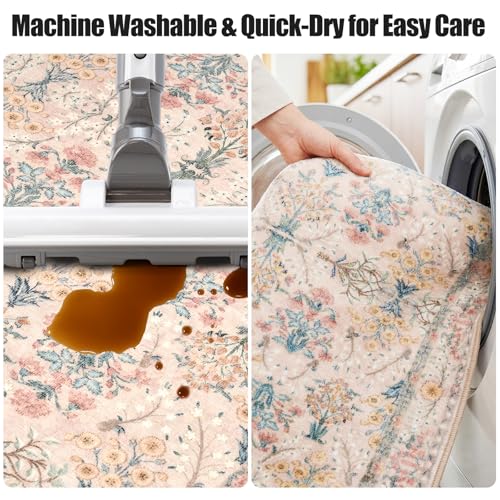 Kitchen Rug Set 3Pcs, Boho Rug Sets Non Slip Washable for Floor Thick Farmhouse Kitchen Decor Runner Rugs for Kitchen, Entryway,Laundry, Hallways 20''x32''+20''x48''+20''x59 by Ufeekare - Used condition - Image 6