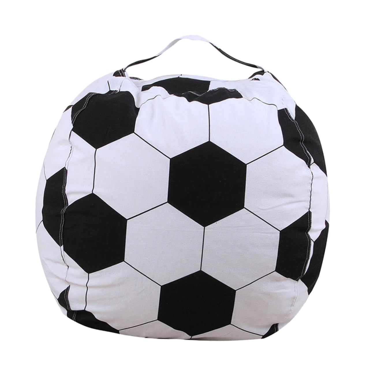 Housse de rangement de jouets peluche en forme de football pour chambre d'enfant