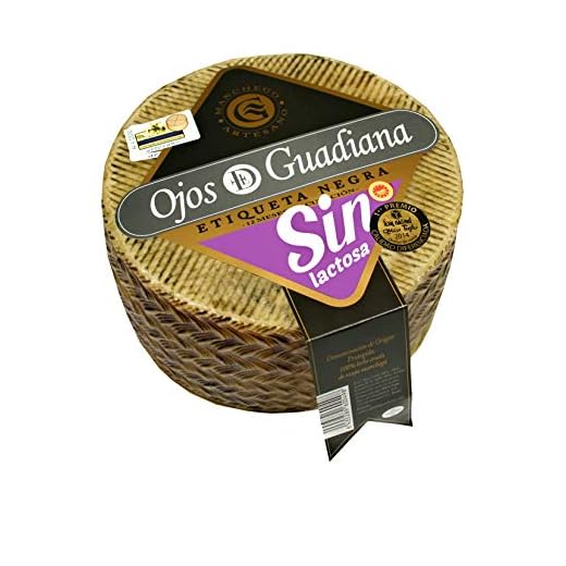 Queso Artesano D.O. Manchego Ojos del Guadiana - SIN LACTOSA ETIQUETA NEGRA - Grande