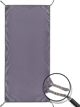 REDCAMP Waterproof Camping Tarp, Grey/Green 4 in 1 Multifunctional Tent Footprint for Camping, Hiking, Backpacking