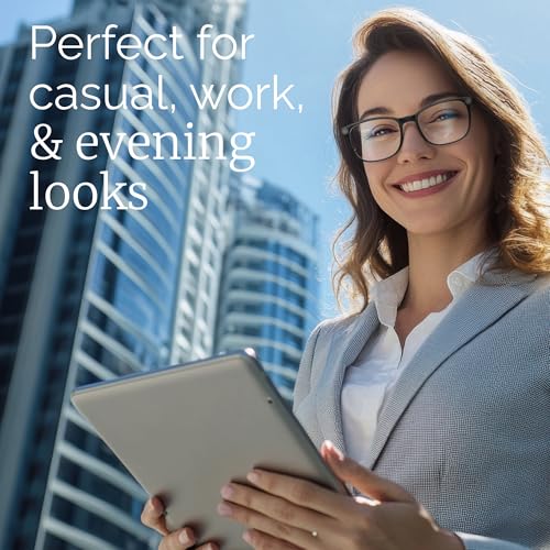 Image of CCVOO Reading Glasses for Women /Men, Eyeglasses, Blue Light Readers for Women /Men, Computer Eye Glasses, Cheaters