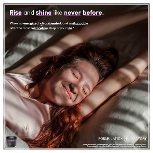 Formulation Factory The Night Before 10-in-1 Sleep Support | Melatonin 4mg, Magnesium Glycinate 300mg, L-Theanine, Glycine & More | Supports Relaxation, Calm & Recovery (120 Capsules 2 Month Supply)