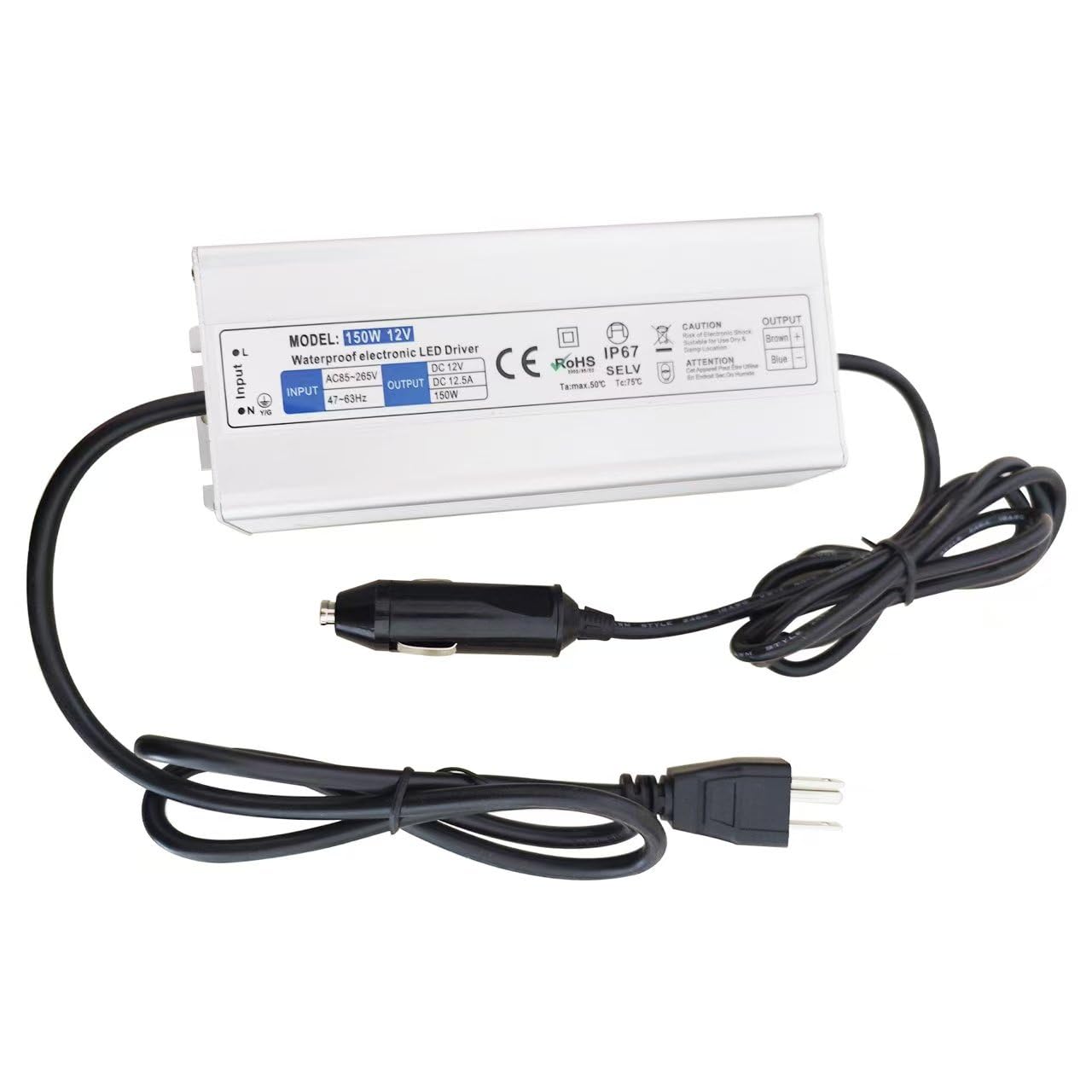 Waterproof 12V Power Adapter Compatible with GMG Green Mountain Grill Jim Bowie, Daniel Boone, Davy Crockett Prime/Prime Plus Grill, P-1001 P-1266