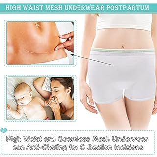GOOKALA Postpartum Pants,Pack of 5 Maternity Pants After Birth Seamless Underwear C Section Breathable Comfortable Panties (L/XL)