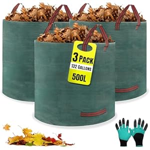 Lanyesky 3 x 500L Gartenabfallsäcke