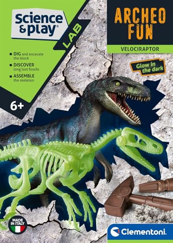 Clementoni Science&Play Dig & Discover - Velociraptor, Dino Kit for Kids 6+ Years, Made in Italy, 75126, 15cm x 5.5cm x 21cm - Image 2