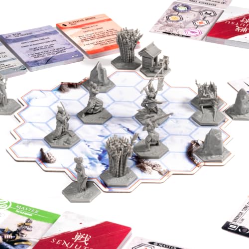 Image of Senjutsu: Battle for Japan - Samurai Dueling Game with Miniatures and Deck Crafting, Strategy Game for Kids and Adults, Ages 14+, 1-4 Players, 15-20 Min Playtime, Made by Lucky Duck Games