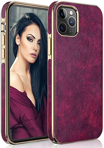 Amazon Com Lohasic Premium Leather For Iphone 12 Pro Max Case For Women Elegant Luxury Thin Slim Pu Soft Non Slip Grip Shockproof Full Body Protective Phone Cover Cases For Iphone 12 Pro Max