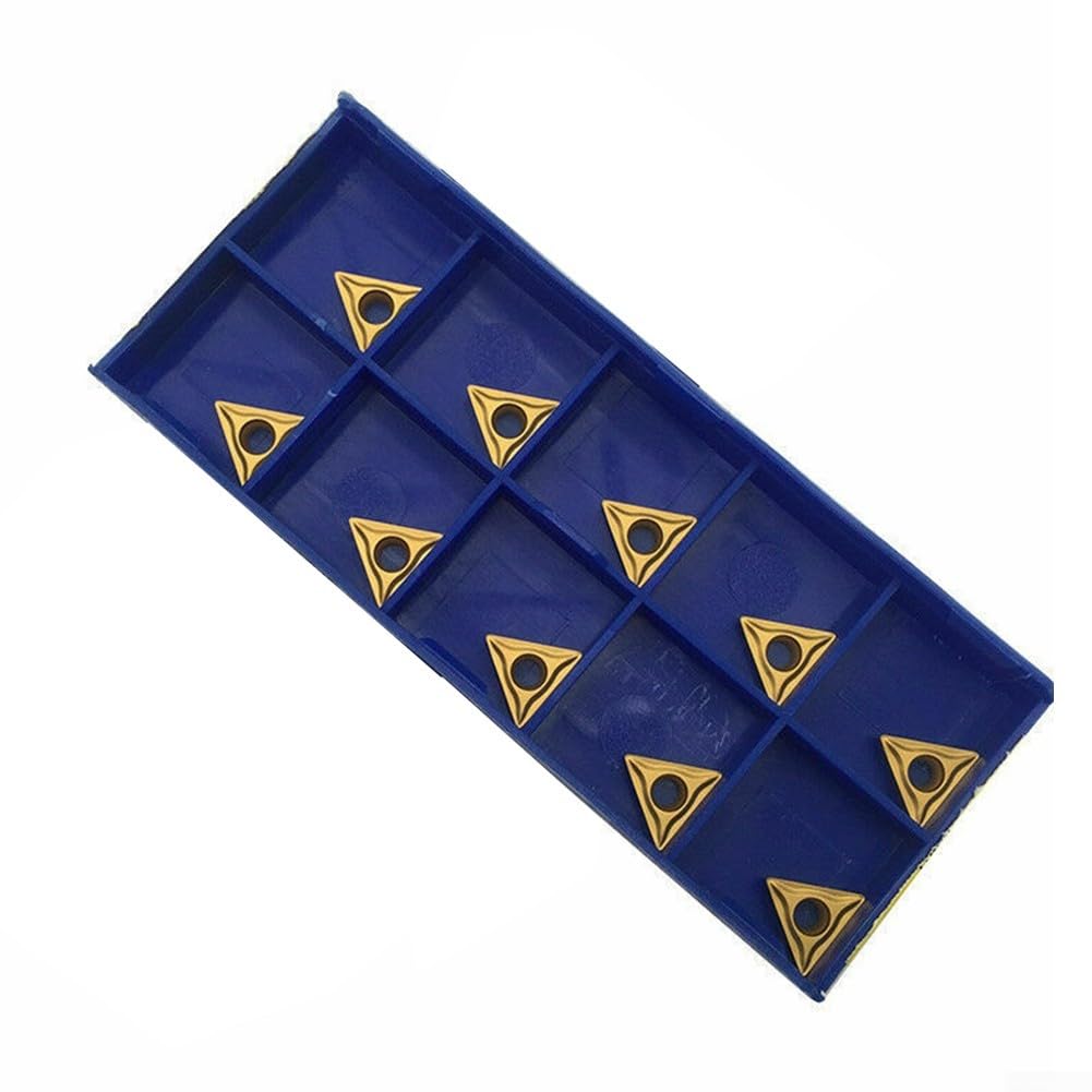 TCMT110204-HM UE6020 Plaquette de fraisage en carbure de tungstène 10 pièces par boîte, pour finition et finition en acier, longueur 10 mm × 2,38 mm