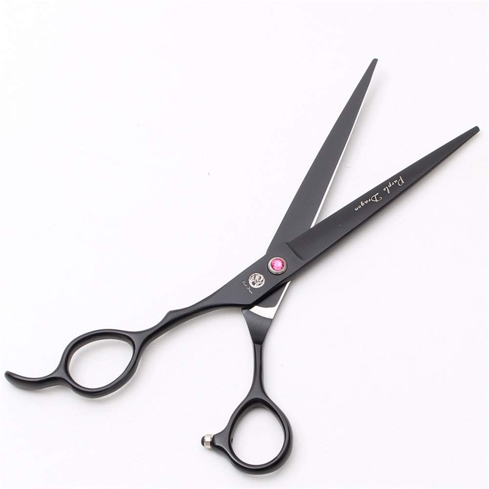 WYGC PETS Professionale Mancino Forbici Professionali per Cani Gatti Dritto &Assottigliamento&Forbici Curve Forte e Forte Perfezionare per Mancino Parrucchiere e Uso Domestico 7.0inch