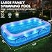 2026 Upgrade Inflatable Pools with Lights, Family Inflatable Swimming Pools for Adults, Blow Up Pool Solar, Large Pool, Durable Thickened Inflatable Family Pool for Backyard-Purple