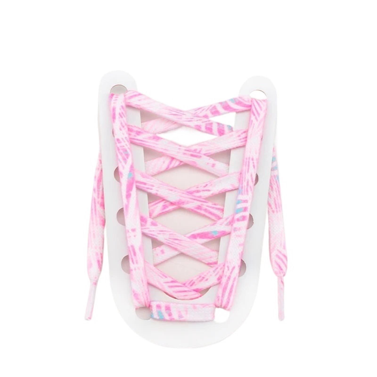 5 pares de cordones planos for zapatillas deportivas, personalizados con efecto tie-dye arcoíris Para Zapatos Casuales
