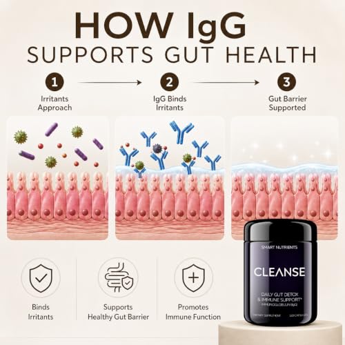 Image of CLEANSE LTD IgG Dairy-Free Colostrum | 120 Capsules | 30 Day Supply, 1-Pack
