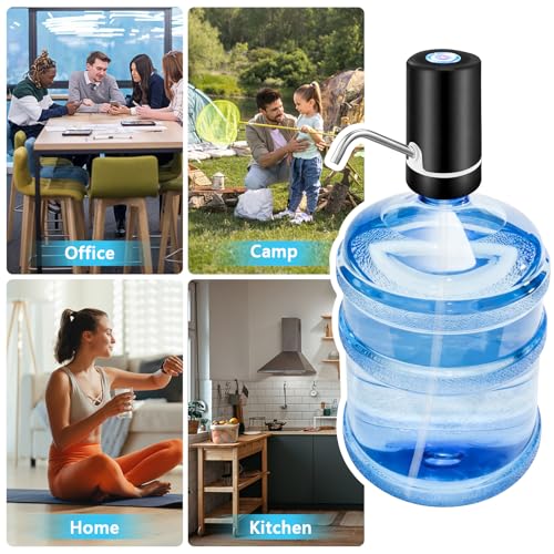 Pompe de bouteille d'eau rechargeable USB pour ne plus porter de charges - 8