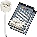 Produktbild GU10 Fassung Standard Sockel für Halogen und LED, Sockel, VDE, RoHS, 230-250 Volt, 2A, max. 100W - Anzahl: 20