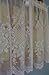 Curtain Chic Cameo Rose Tiers, 36-Inch, White