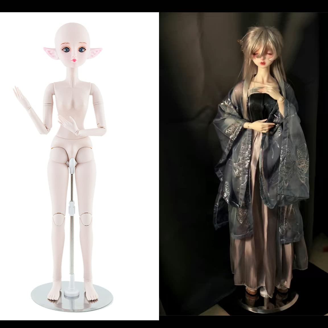 Amazon.co.jp: 人形 ステンレスベース 1/3スケールBJD SDドール用