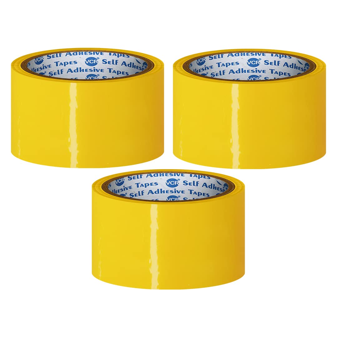 VCR Yellow Color Tape - 50 Meters in Length - 48mm / 2" Width - 72 Rolls Per Pack - BOPP Self Adhesive Tape for Arts and Craft use, Box Packing, Office and Home use (B08CL3L5MG) Amazon Price History, Amazon Price Tracker