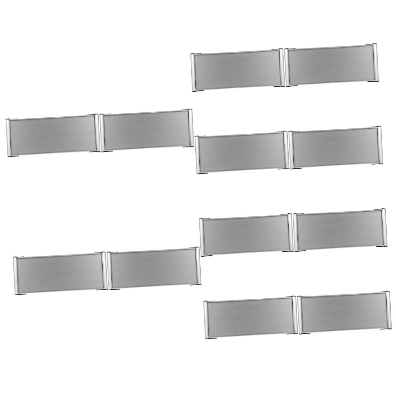 EXCEART 12piezas Placa De Nombre Aluminio Para Oficina Señalización Personalizada Para Puertas Letrero Para Identificación De Departamentos
