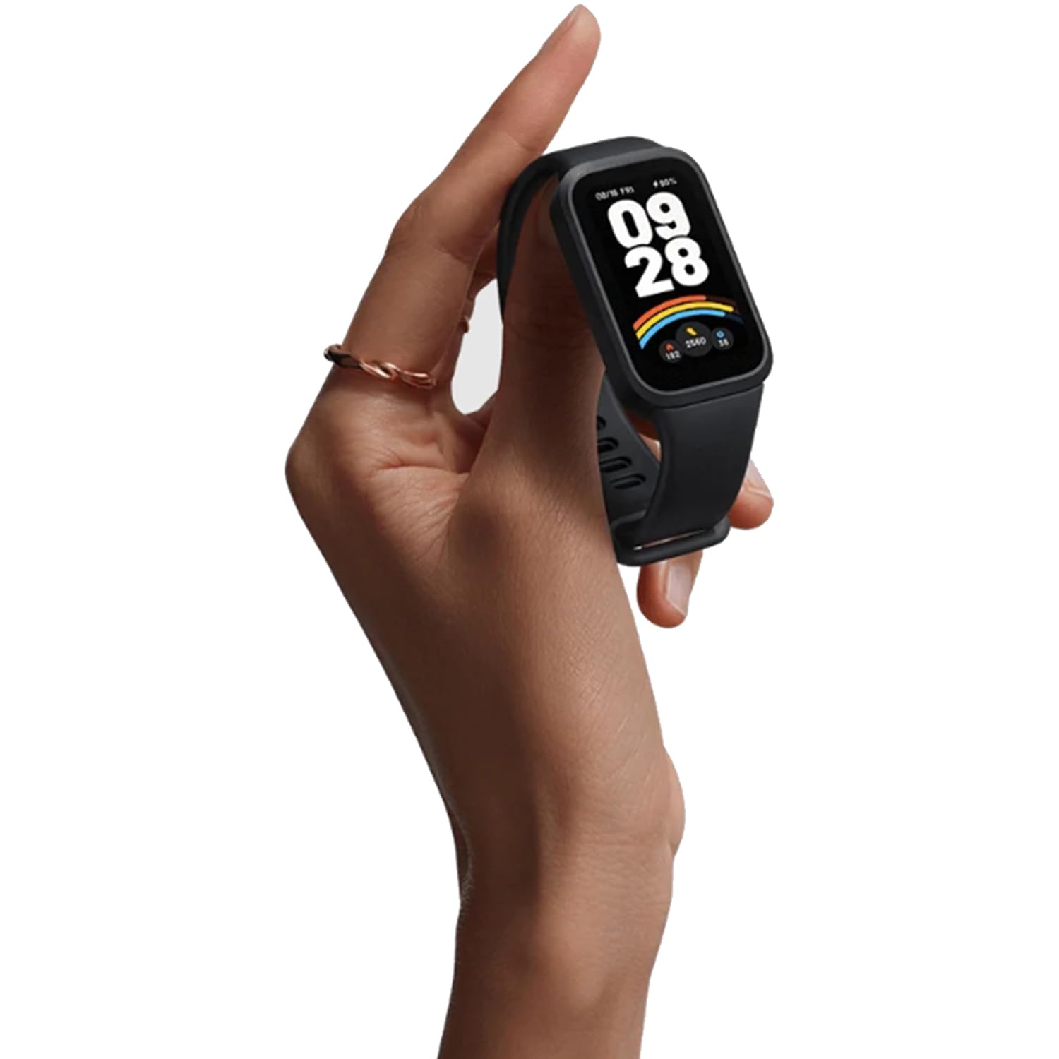 3 Paski Zamienne do Xiaomi Smart Band 9 Active i Redmi Band 3, Miękkie Sportowe, Regulowane I Oddychające, z Szybkim Odpinaniem