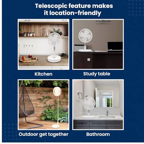 Image of Drumstone (EXCLUSIVE OFFER WITH 5YEARS WARRANTY) FOLDABLE LED RECHARGEABLE TABLE FAN /HOME FAN /KITCHEN FAN /OFFICE FAN /BEST GIFT FOR FRIENDS