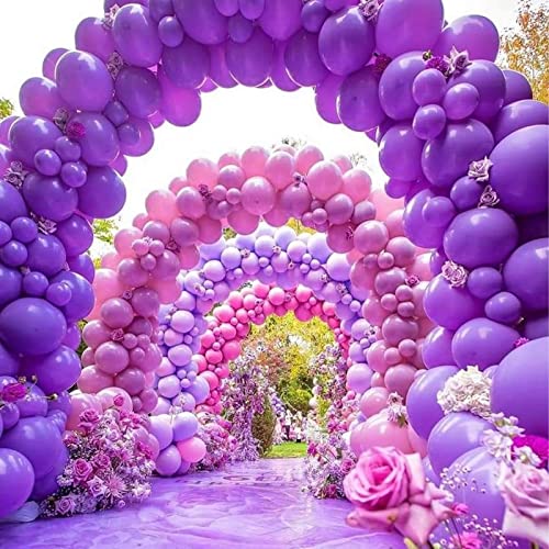Image of PartyWoo Dark Purple Balloons 50 pcs 12 Inch Pearl Royal Purple Latex Helium Balloons for Graduation Halloween Mardi Gras Ramadan & Eid Wedding Baby Shower Birthday Party Decorations Purple-Z33