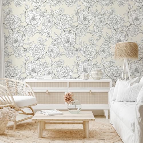Papel tapiz floral bohemio para decorar la guardería del bebé 3