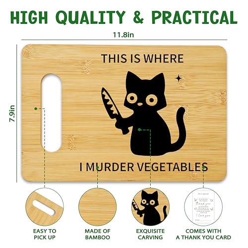 Tabla de cortar rectangular de bambú negra AWDSTN miniatura 2