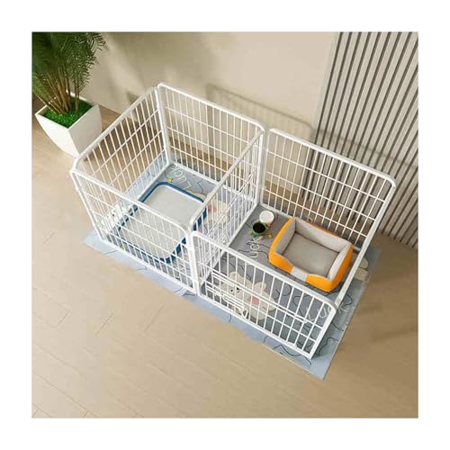 HBOOMOEM ペットフェンス、ペットサークル、ペットフェンス 中型犬用、犬 サークル 折りたたみ 犬 室内、ペット用フェンス 中小型犬用 、犬用 折りたたみ 屋外 ペット柵、室内 ペットフェンス ドッグサークル、ペットフェンス ドア付き、小型 ペットサ