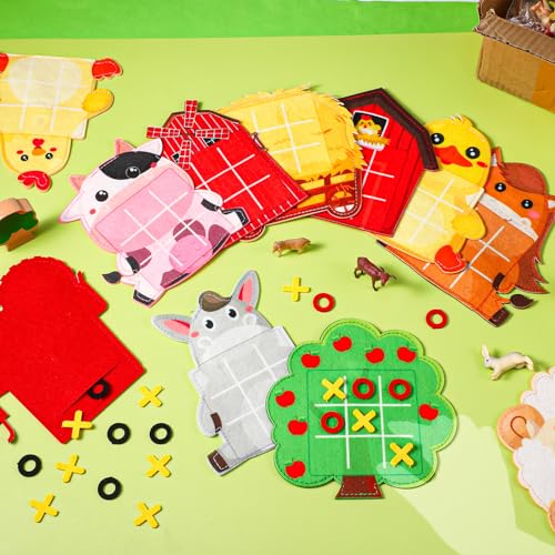 Wiwiqing 24 Pack Tic Tac Toe Farm Party Favors miniatura 5