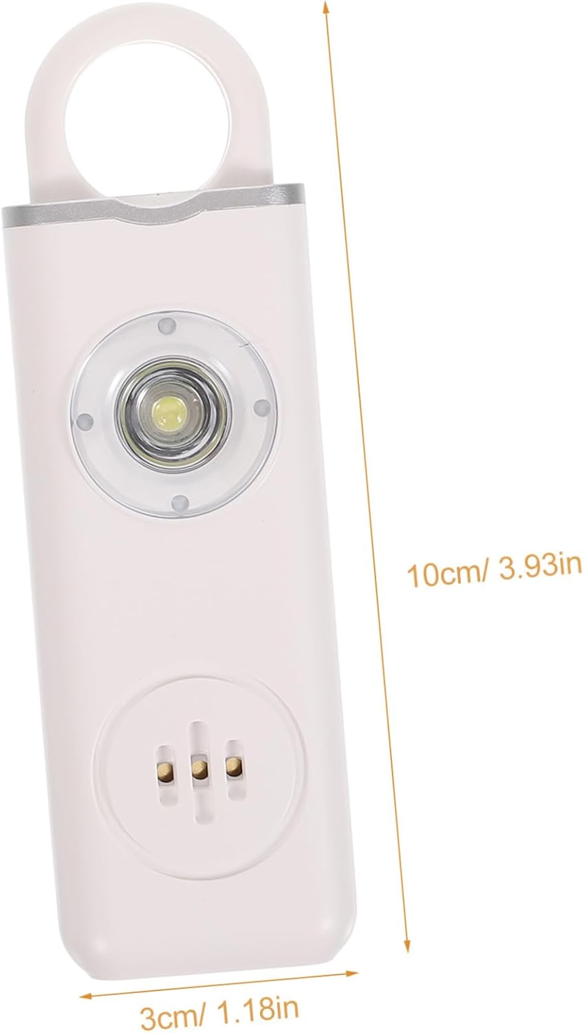Self- Alarm Rechargeable Personal Alarm Women's Security Alarm (- White) Key Chain Accessories