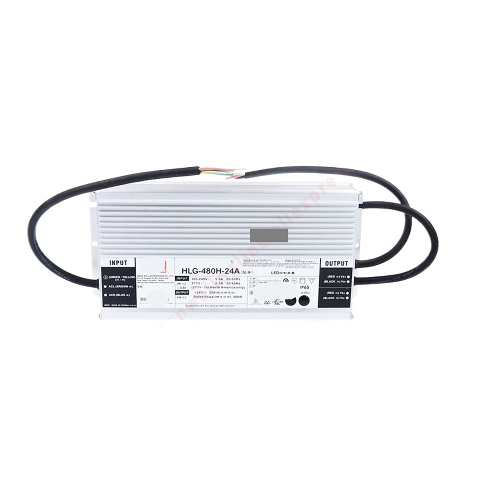 HLG-480H-24A/30A/36A/42A/48A/54A 480W Constant Voltage/Constant Current LED Driver(HLG-480H-36A_480W)