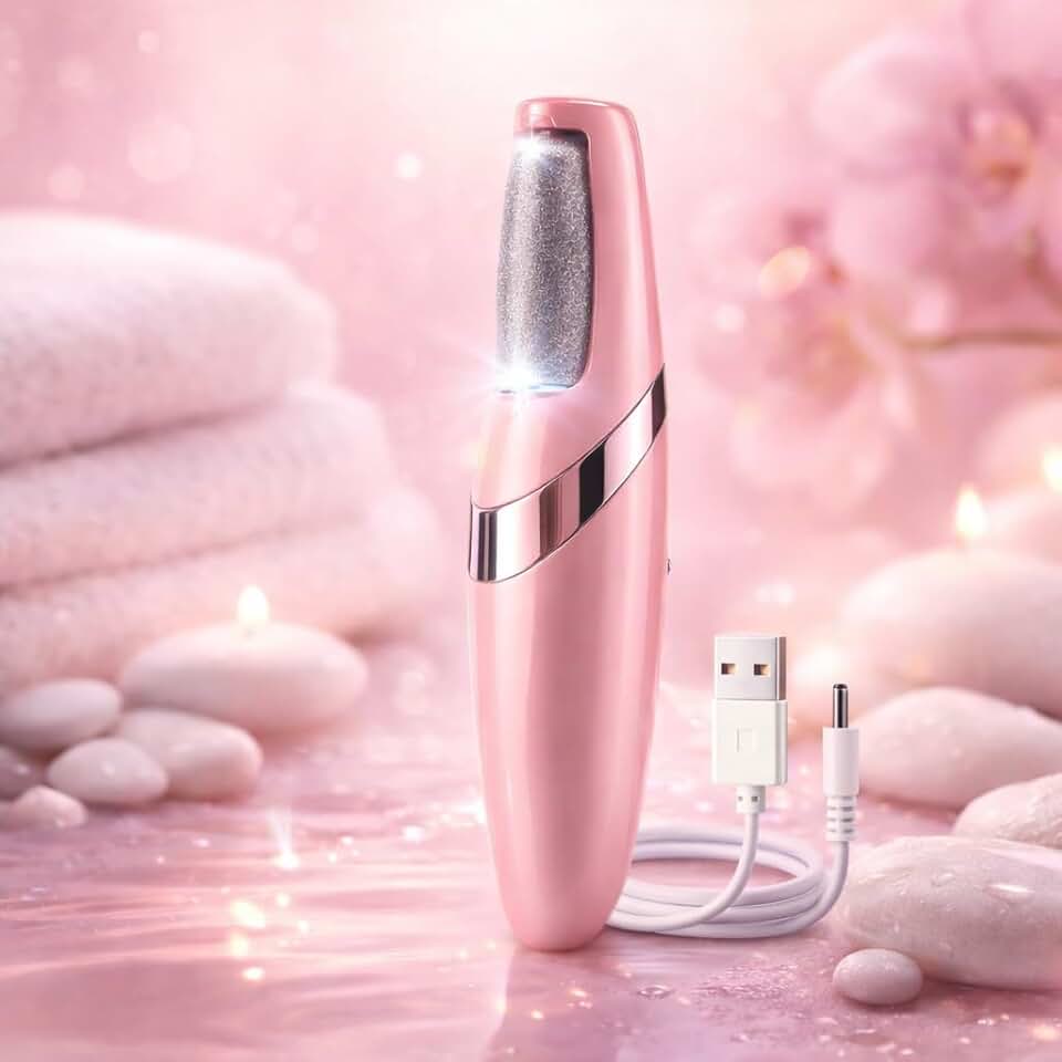 Lixa De Pé Elétrica Recarregável Removedor De Calos Profissional 2 Velocidades LED USB Pedicure Elétrico Removedor De Calosidades Lixador De Pé Portátil Spa Dos Pés Esfoliador Elétrico Luxo Premium