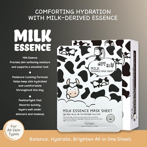 Esfolio Pure Skin Milk Essence Mask Sheet (10 Sheet per Pack)