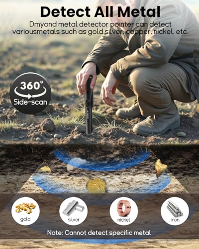 image for Dmyond Metal Detector Pinpointer, Professional Waterproof Handheld Pin