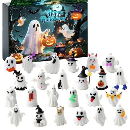 Jouets de Collection Fantôme et Calendrier de l'Avent Halloween Effrayant 24 Jours