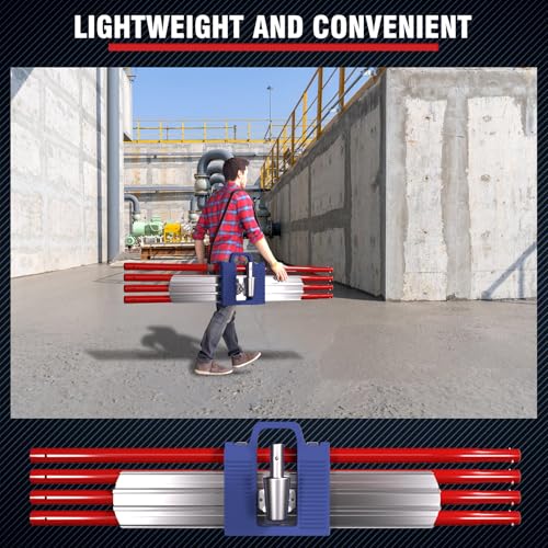 RUPERTOOL Concrete Bull Float Tools Kit, Aluminum Magnesium Alloy Float 48'' x 8", for Concrete Finishing, with Carrying Plastic Tool Box and Belt - Image 6