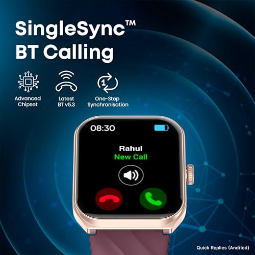 Image of Fastrack Limitless X2 Smart Watch, 1.91 inch Ultravu with Rotating Crown, 60 Hz Refresh Rate, Advanced Chipset, Singlesync BT Calling, 100+ Sports Mode & Smartwatch Faces, IP68, Teal