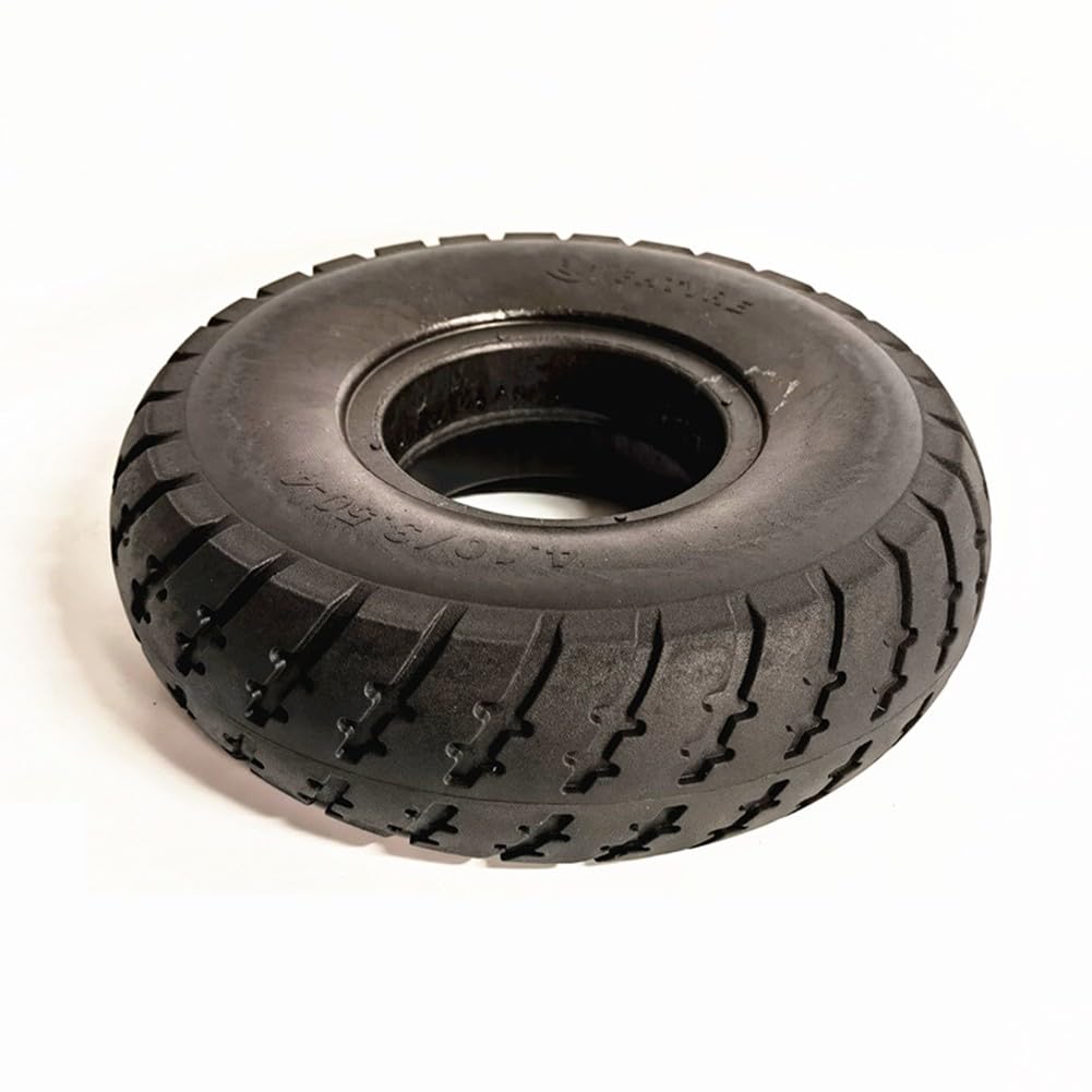 EasyByMall Pneumatico in gomma 4.10/3.50-4 260x85 3.00-4 per ruote di ricambio per scooter e carrelli, a prova di foratura